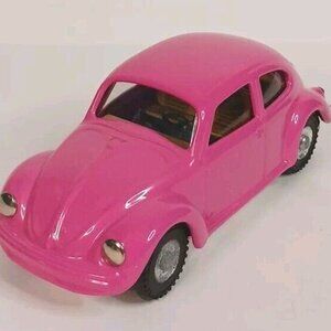 Kovap Volkswagon Beetle Wind-Up Diecast (Tested) VW Pink Vintage No.50/250 Czech
